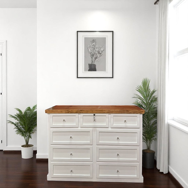 Comoda de madera 9 Cajones