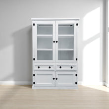 Vitrina de madera de pino 120x40x180 modelo XL.