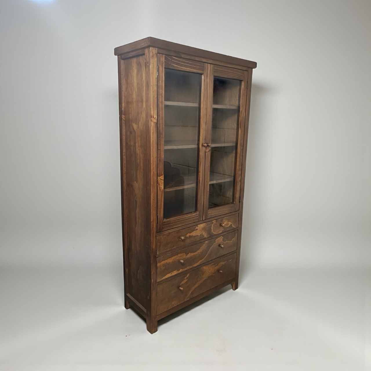 Vitrina para Copas con cajones y estantes de Vidrio | Tamaño M modelo Deluxe