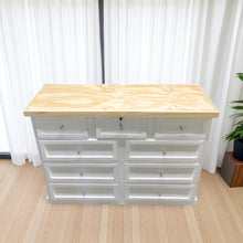 Comoda de madera 9 cajones modelo Aval Premium