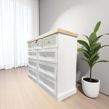 Comoda de madera 9 cajones modelo Aval Premium