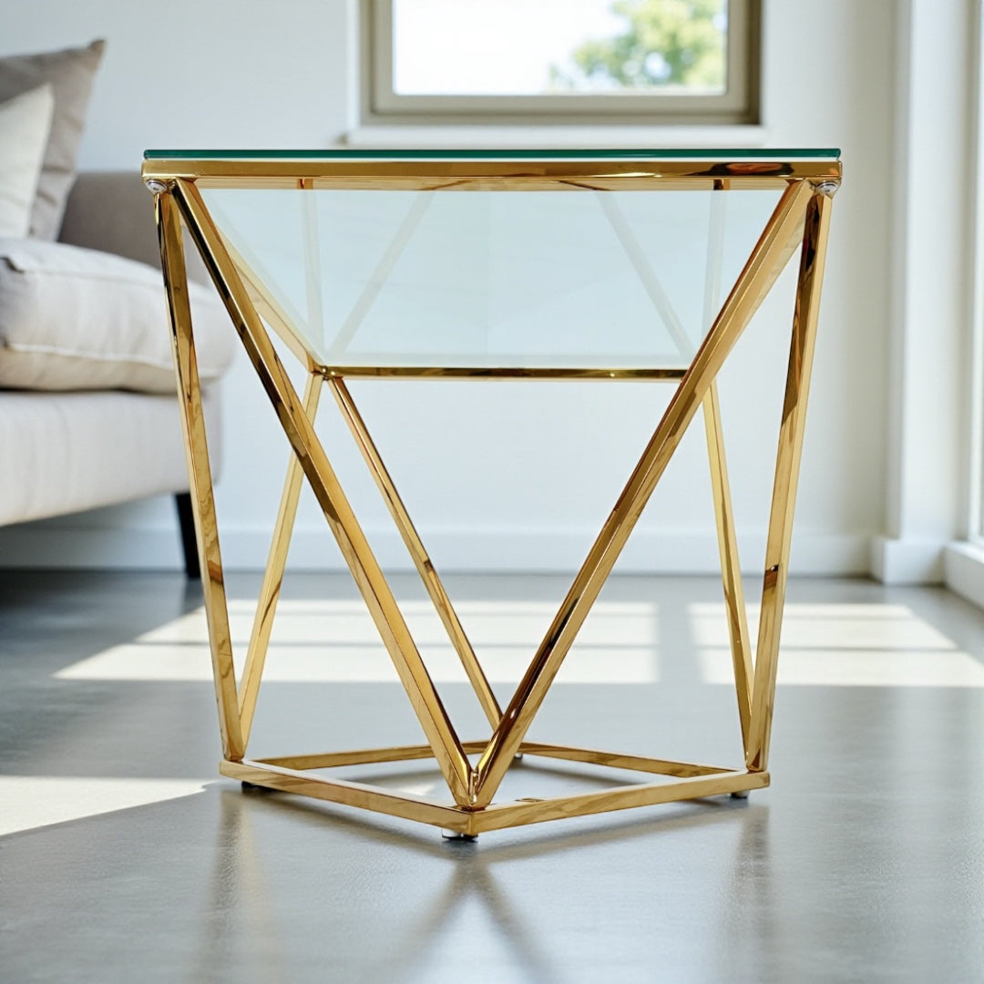 Mesa De Centro Diamante Para Living Cuadrada