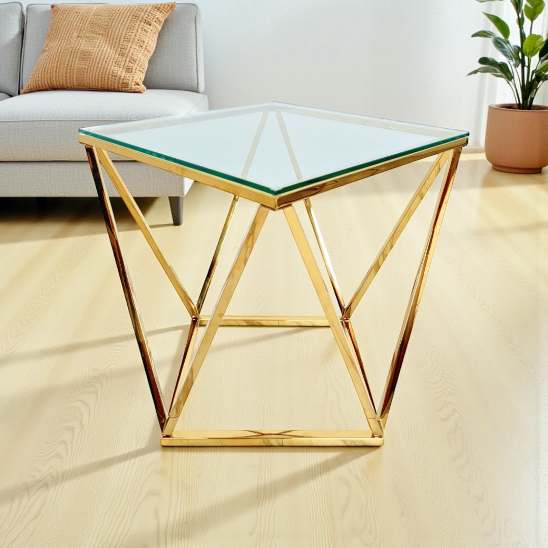 Mesa De Centro Diamante Para Living Cuadrada