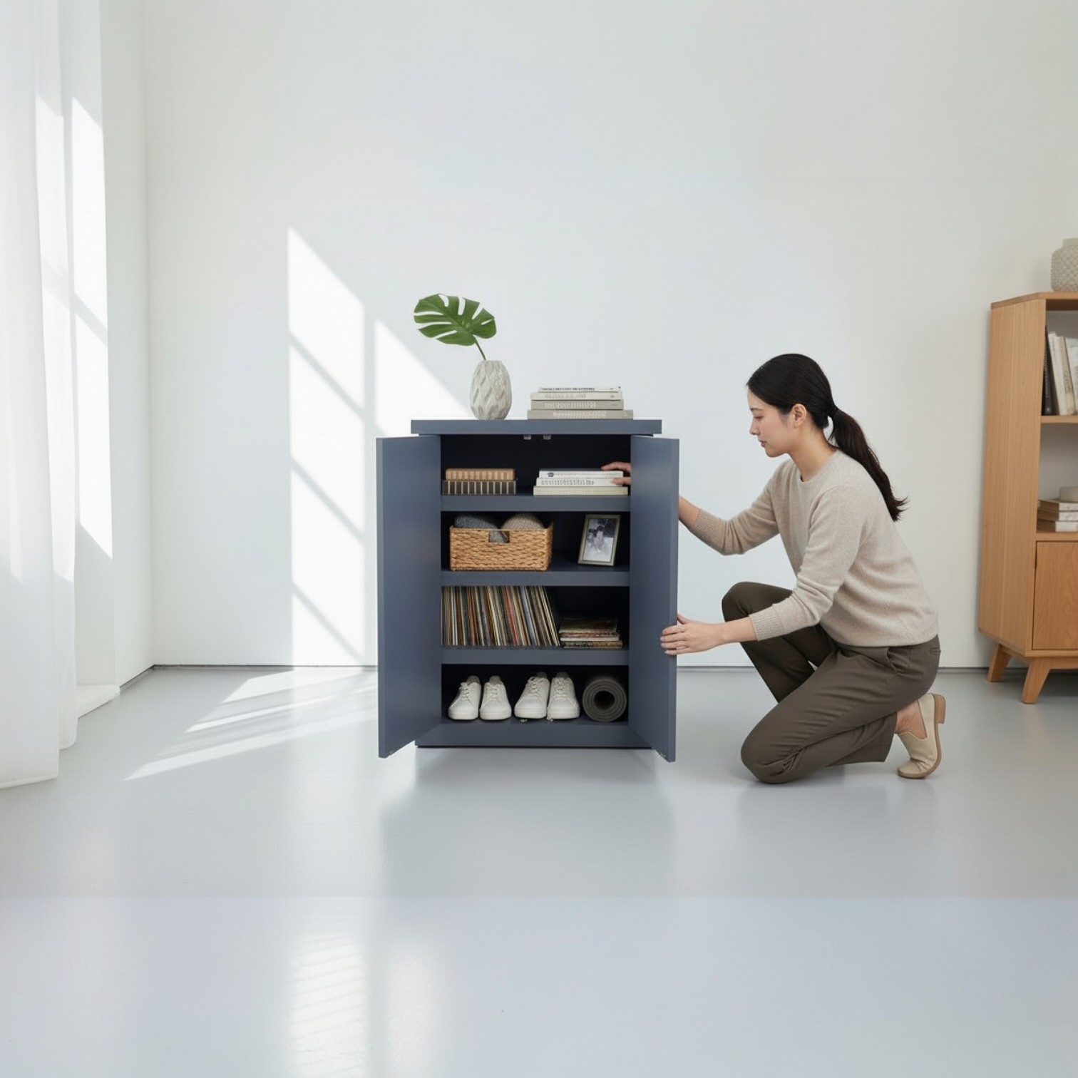Mueble zapatero de Madera  Modelo Bloc | Orden y Estilo para tu Dormitorio | Mgr muebles