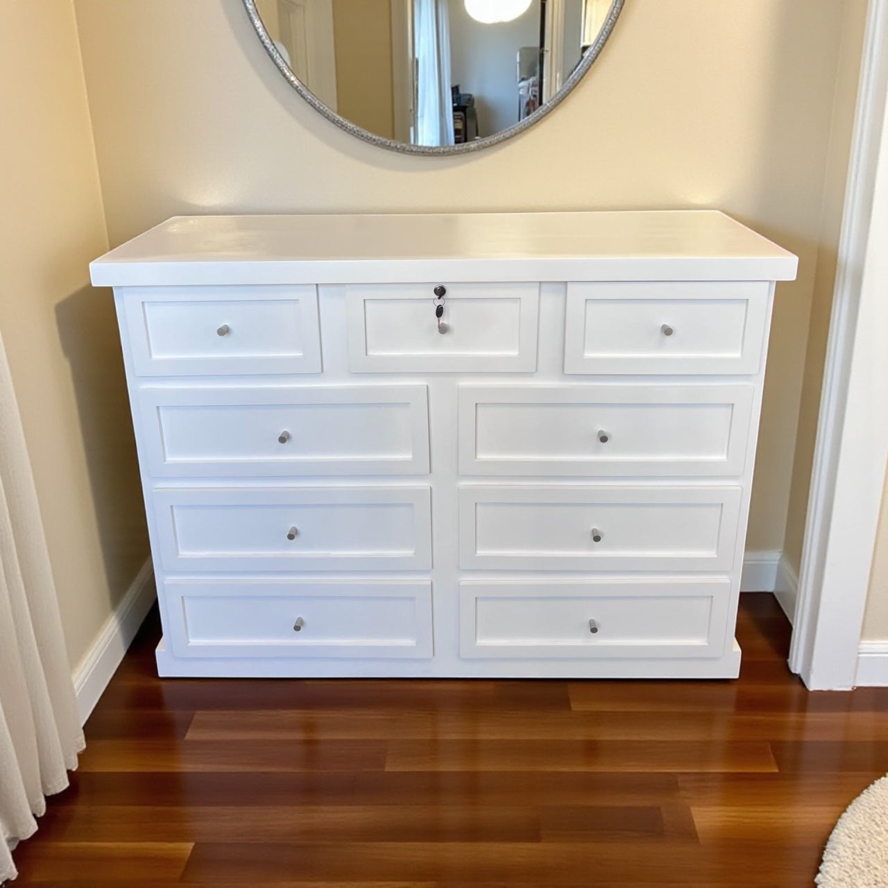 Comoda de madera 9 cajones modelo Aval Premium