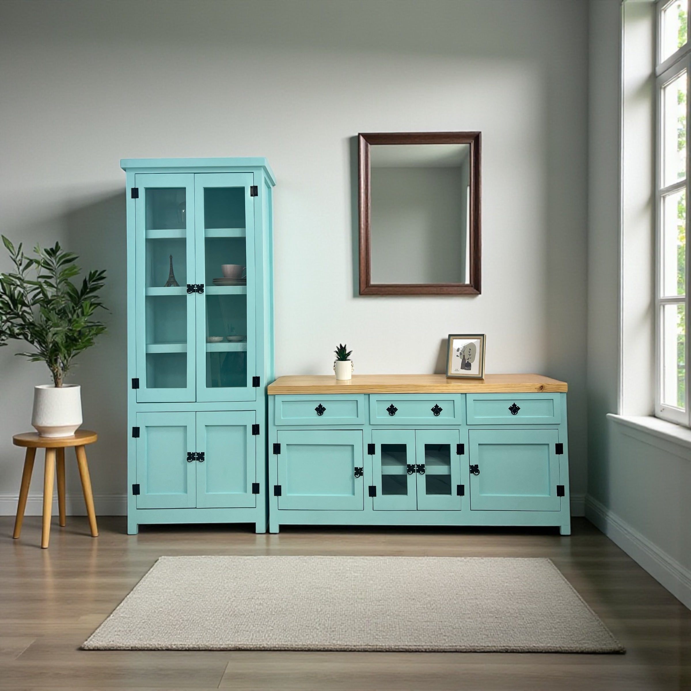 Set de vitrina + Rack de tv