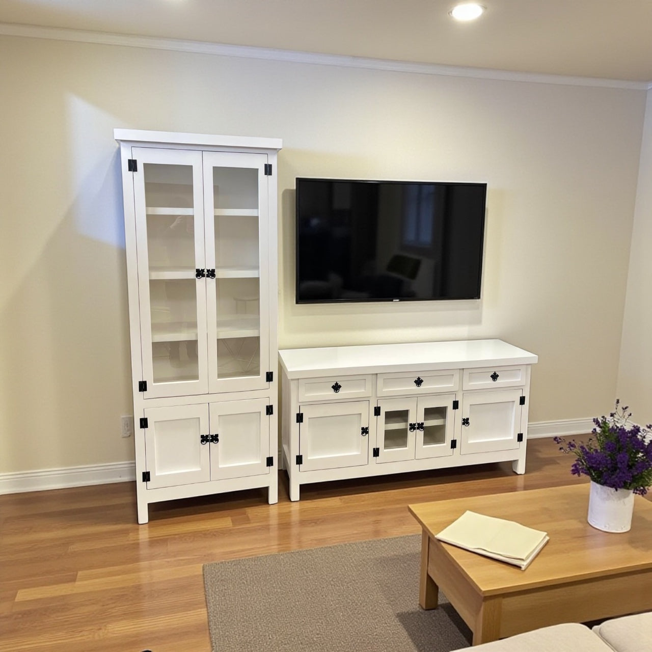 Set de vitrina + Rack de tv