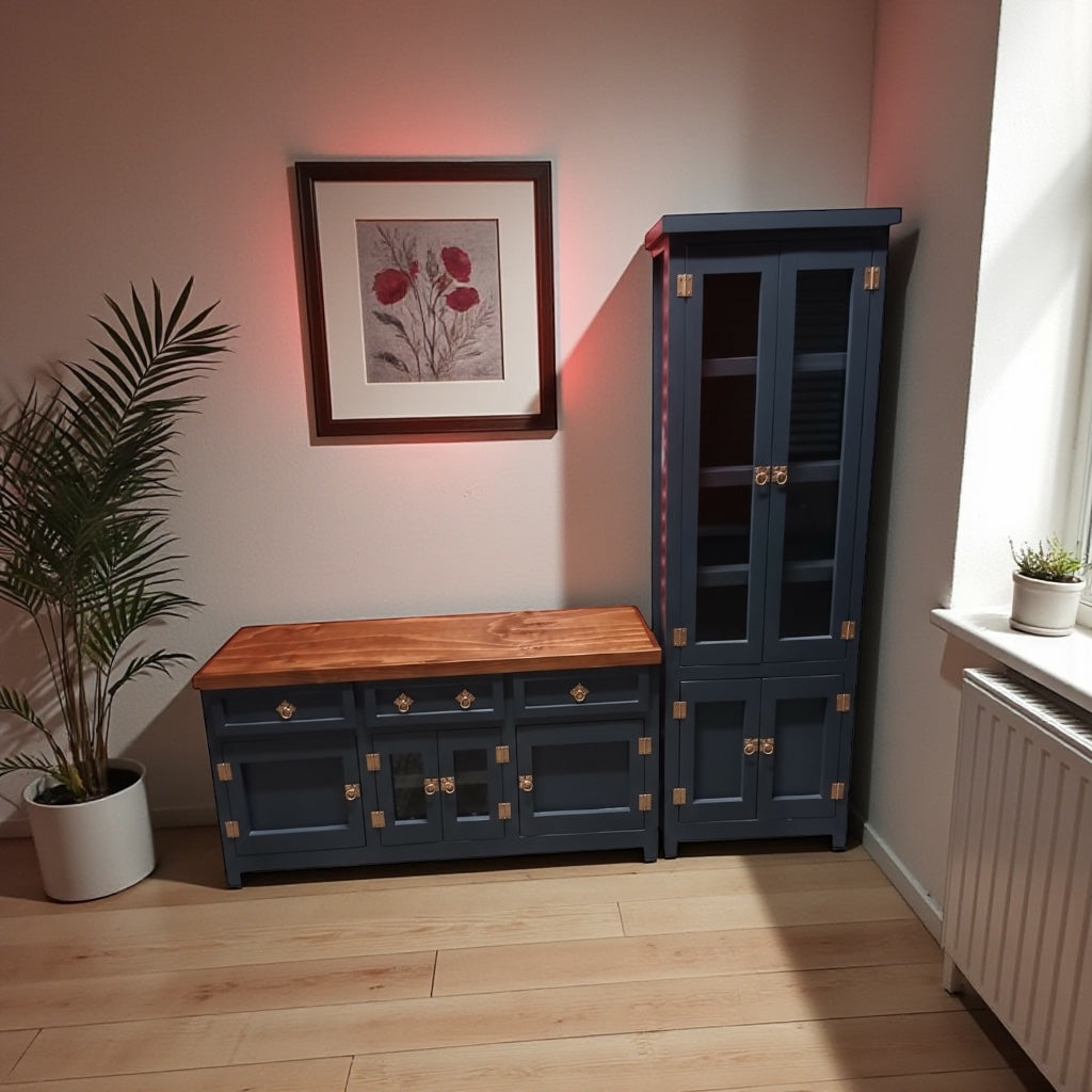 Set de vitrina + Rack de tv