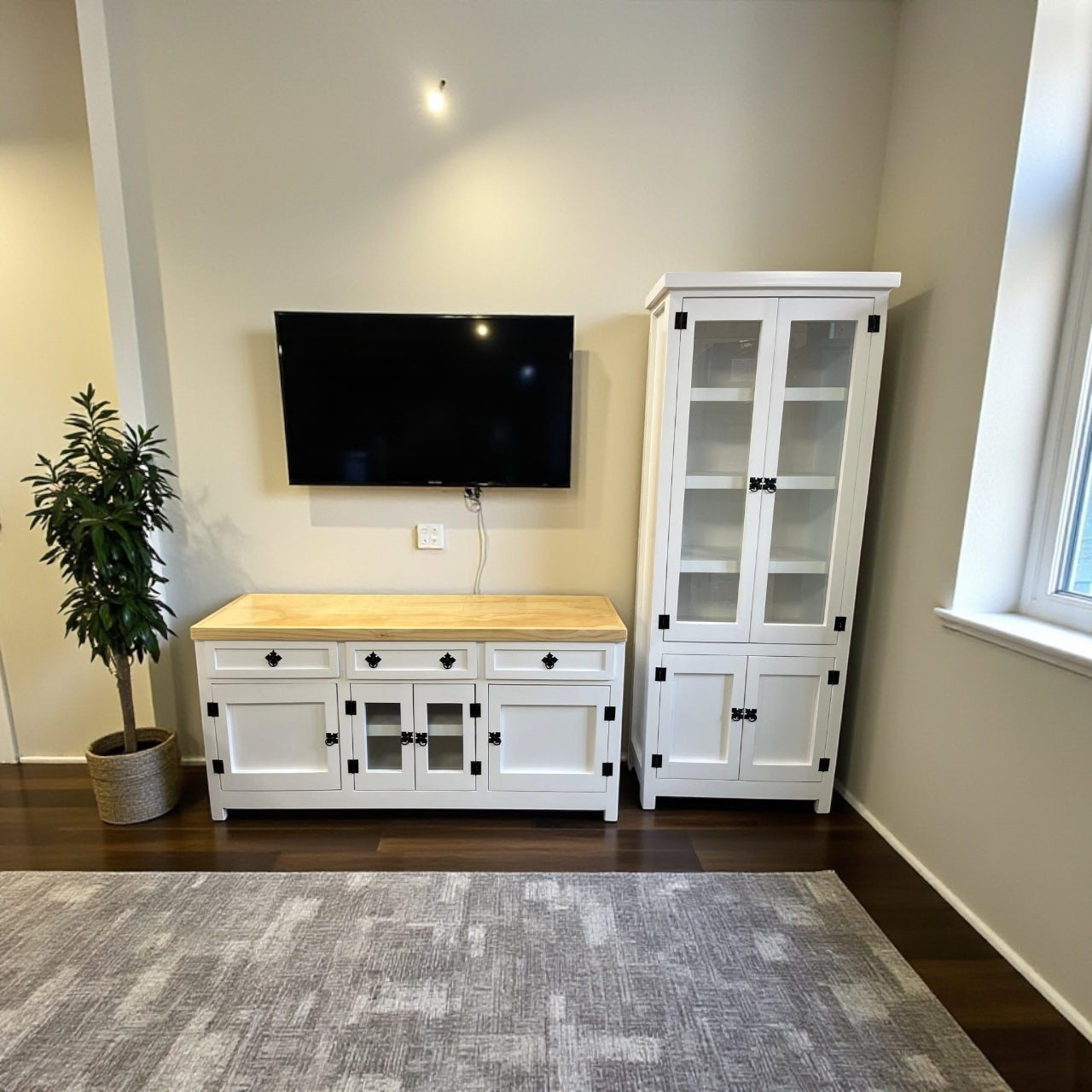 Set de vitrina + Rack de tv