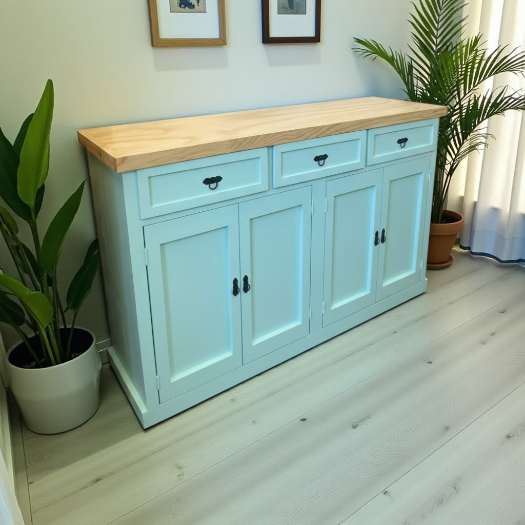 Aparador buffet 4 puertas y 3 cajones modelo Cerrado.