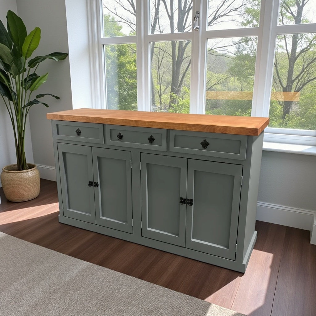 Aparador buffet 4 puertas y 3 cajones modelo Cerrado.