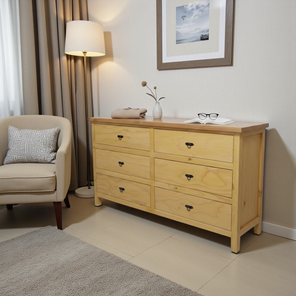 Cómoda Serena con 6 Cajones | Dormitorio Moderno | MGR Muebles