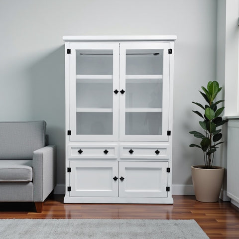 Vitrina de madera de pino 120x40x180 modelo XL.