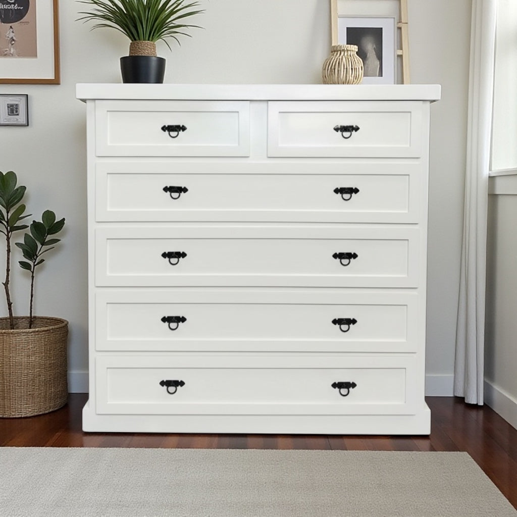 Cómoda de madera 6 cajones modelo Alta.