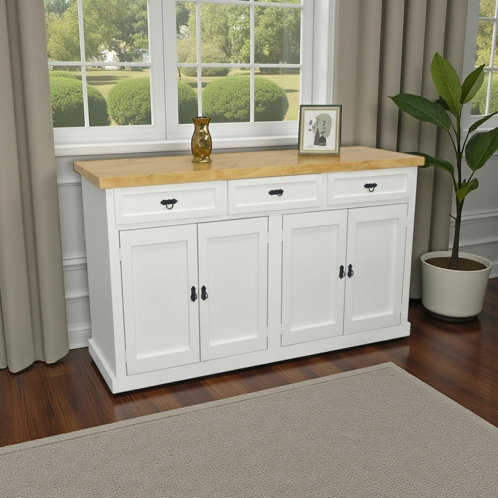 Aparador buffet 4 puertas y 3 cajones modelo Cerrado.