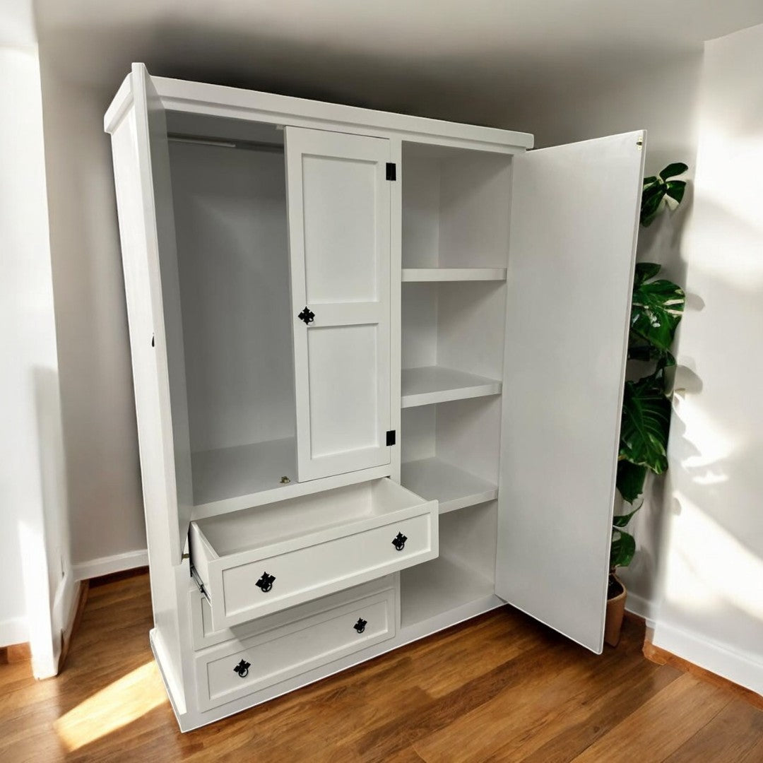 Closet de Madera 2 Cuerpos Modelo Armonía | Orden y Estilo para tu Dormitorio